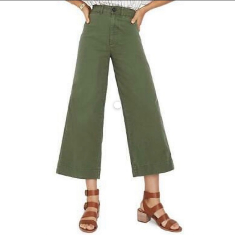 Madewell Emmett wise leg button front crop, 24